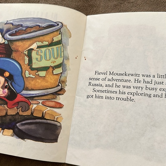 McDonald's 1986 An American Tail Fievel and Tiger Paperback Children’s Book - Picture 4 of 8